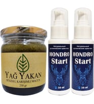 Burneron Yağyakan Macun 250 ml + ile Yanında 2 Adet Hondro Star Sırt Bel Kas Iskelet Harici Uygulama