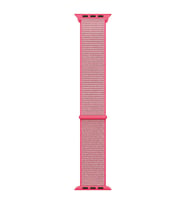 Microsonic Apple Watch Series 7 45mm Hasırlı Kordon Woven Sport Loop Pembe