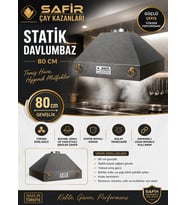 SAFİR GRİ STATİK BOYALI DAVLUMBAZ 80 CM EBATLI SAFİR DAVLUMBAZ