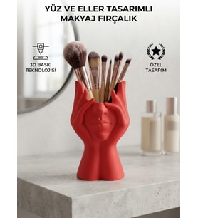 Özel Tasarım Eller ve Yüz Makyaj Fırça Düzenleyici