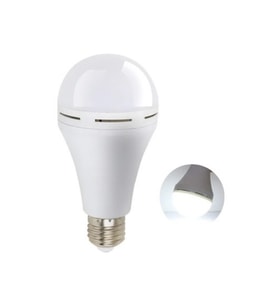 Elektrik Kesintisinde Yanan Şarjlı LED Ampul E27 6500K Güçlü Işık