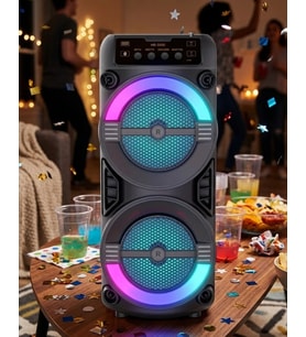 LED Işıklı Kablosuz Bluetooth Hoparlör USB TF Kart Destekli