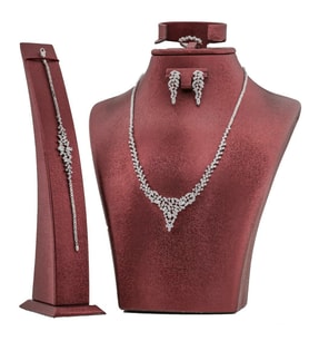 Zirkon Taşlı Gümüş Bayan Set