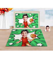 BK Gift Kişiye Özel Erkek Basketbolcu Karikatürlü 1000 Parça Profesyonel Puzzle-1