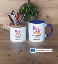 İş Güvenliği Uzmanı Kalemlik, Kupa Bardak T Kişiye Özel Hediye (Model 6)
