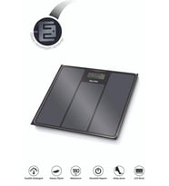 Aprilla Abs-1033 Yüksek Hassasiyetli Dijital Siyah Banyo Baskülü