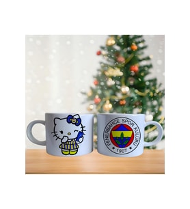 Ghostbastır Design Fenerbahçe Hello Kitty Kupa Bardak Tek Adet 0412
