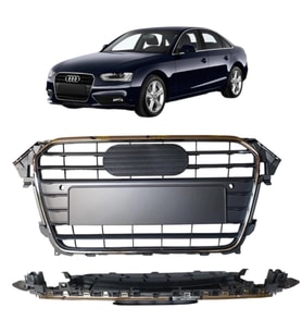 Audi A4 Ön Panjur Krom Çerçeve Sensörlü 2012-2015 8K0853651E 1QP