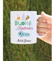biyoloji öğretmeni özel tasarım kupa bardak