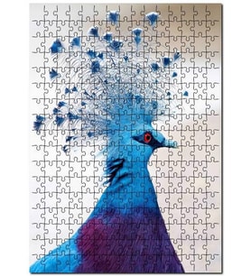 Cakapuzzle Viktorya Taçlı Güvercin Yakın Çekim Puzzle Yapboz MDF (Ahşap) (120 Parça)