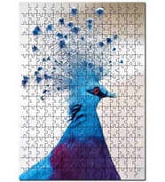 Cakapuzzle Viktorya Taçlı Güvercin Yakın Çekim Puzzle Yapboz MDF (Ahşap) (120 Parça)