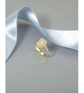Tria Baget Design Gümüş Yüzük (Altın)