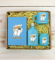 BK Gift Kişiye Özel İsimli DTF Best Friend Temalı Turkuaz Defter & Kahve Fincanı & Kolonya & Mum Hediye Seti-4, Arkadaşa Hediye, Doğum Günü Hediyesi