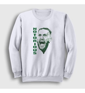 Presmono Unisex Beyaz Notorious V2 Ufc Conor McGregor Sweatshirt 312297tt
