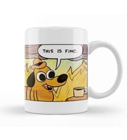 This Is Fine 01 Kupa Bardak Porselen