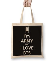 Love BTS Bez Çanta Uzun Saplı