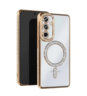 Samsung Galaxy S25 Edge Joke Simli Magneticsafe Kılıf - Gold