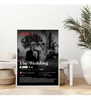 NETFLİX TEMALI KİŞİYE ÖZEL TASARIM  FİLM FOTOĞRAF ÇERÇEVESİ 21X30