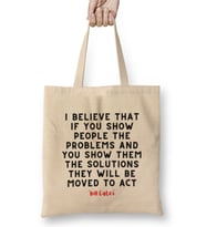 Bill Gates Quotes - Motivation İnspiration Success Work Gifts Bez Çanta Uzun Saplı
