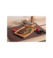 Molina Ahşap Sunum Tabağı - Ahşap Servis Tabağı- Bambu Tabak