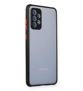 Galaxy A72 Kılıf Miami Şeffaf Silikon - Siyah