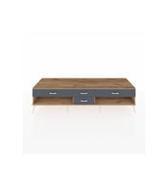 Kronos TV Ünitesi 4 Çekmeceli  220x59x51 Çam-Aytaşı/Antrasit