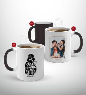 BK Gift Kişiye Özel Babalar Günü Hediyesi Fotoğraflı Sihirli Kupa Bardak-22 (Beyaz)