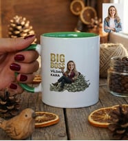 Kişiye Özel Karikatürlü Big Boss Kadın Patrona Hediye Kupa Bardak Doğum Günü Hediyesi