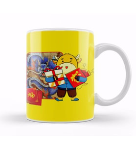 Happy Chinese New Year Year Of The Tiger GIFT 2022 Kupa Bardak Porselen