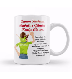 Babalar Günü Babaya Hediye 020 Kupa Bardak Porselen