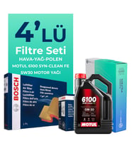 BOSCH Opel Meriva 1.7 Dizel Filtre Bakım Seti Motul Motor Yağlı (2011-2015) 4 Lü