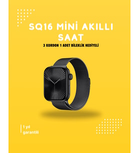 Akıllı Saat SQ-16 Mini Series 10 Unisex Tasarım, Sağlık ve Spor Takibi