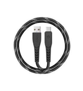 NyloFlex USB 2.0 1.5M 5A USB to Type-C Hızlı Şarj Kablo - Siyah