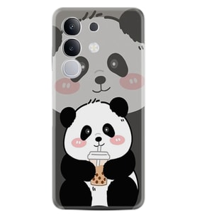 Vivo Y29 Kılıf Boutique Baskılı Resimli Milkshake Panda Pcode -058