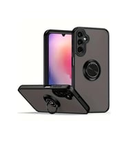Galaxy A05S Kılıf Montreal Yüzüklü Silikon Kapak - Siyah