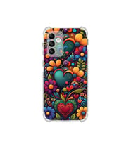 PrintiFy Samsung Galaxy A04s ile Uyumlu Düşlerin Dansı Serisi Çiçeklerin Dansı Tasarımlı Uv Baskılı Köşe Korumalı Antişok Kılıf