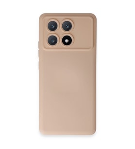 Xiaomi Poco X6 Pro Kılıf Nano İçi Kadife Silikon - Pudra