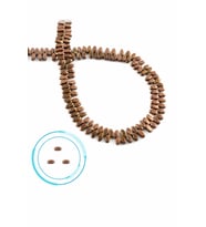 Hematit Taşı Parlak Kahverengi 5x2mm Doğal Taş Dizi