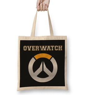 Overwatch For Heroes Logo Bez Çanta Uzun Saplı