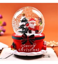 Yılbaşı Işıklı Müzikli Püskürtmeli Kar Küresi Noel Kar Küresi