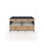Kronos Konsol 2 Raflı 4 Çekmeceli  176x59x99 Antrasit-Aytaşı/Çam