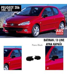 Peugeot 206 Yarasa Ayna Kapağı Batman Ayna 1998-2012