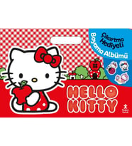 Hello Kitty Çıkartma Hediyeli Boyama Albümü
