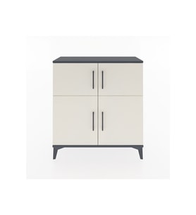 Arges Şifonyer 3 Raflı 4 Kapaklı 88x30x96 Antrasit-Aytaşı