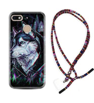 General Mobile GM8 Go GM9 GM20 Pro Plus Kılıf Boyun Asklı Rasta Silikon Dog Eyes 1761