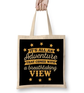 The Greatest Showman Adventure With A Breathtaking View Quote Bez Çanta Uzun Saplı