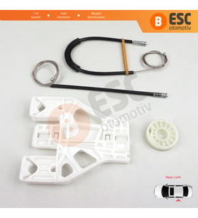 Audi A4 S4 B8 8KH 8K5 8K2 2008-2015 4/5 Kapı 8K0839461 İçin Elektrikli Arka Sol Cam Kriko Tamir Seti