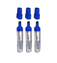 Permanent Markör Marker Kesik Uçlu Koli Kalemi Mavi 10 mm Çuval Kalemi Silinmez 3 Adet 1 Paket