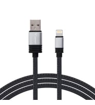 iPhone Uyumlu Hızlı Şarj Kablosu Lightning 1 mt Örgü Tip Kırılmaz Kablo