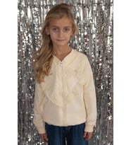 Breeze Kız Çocuk Hırka Güpürlü 3-7 Yaş, Krem